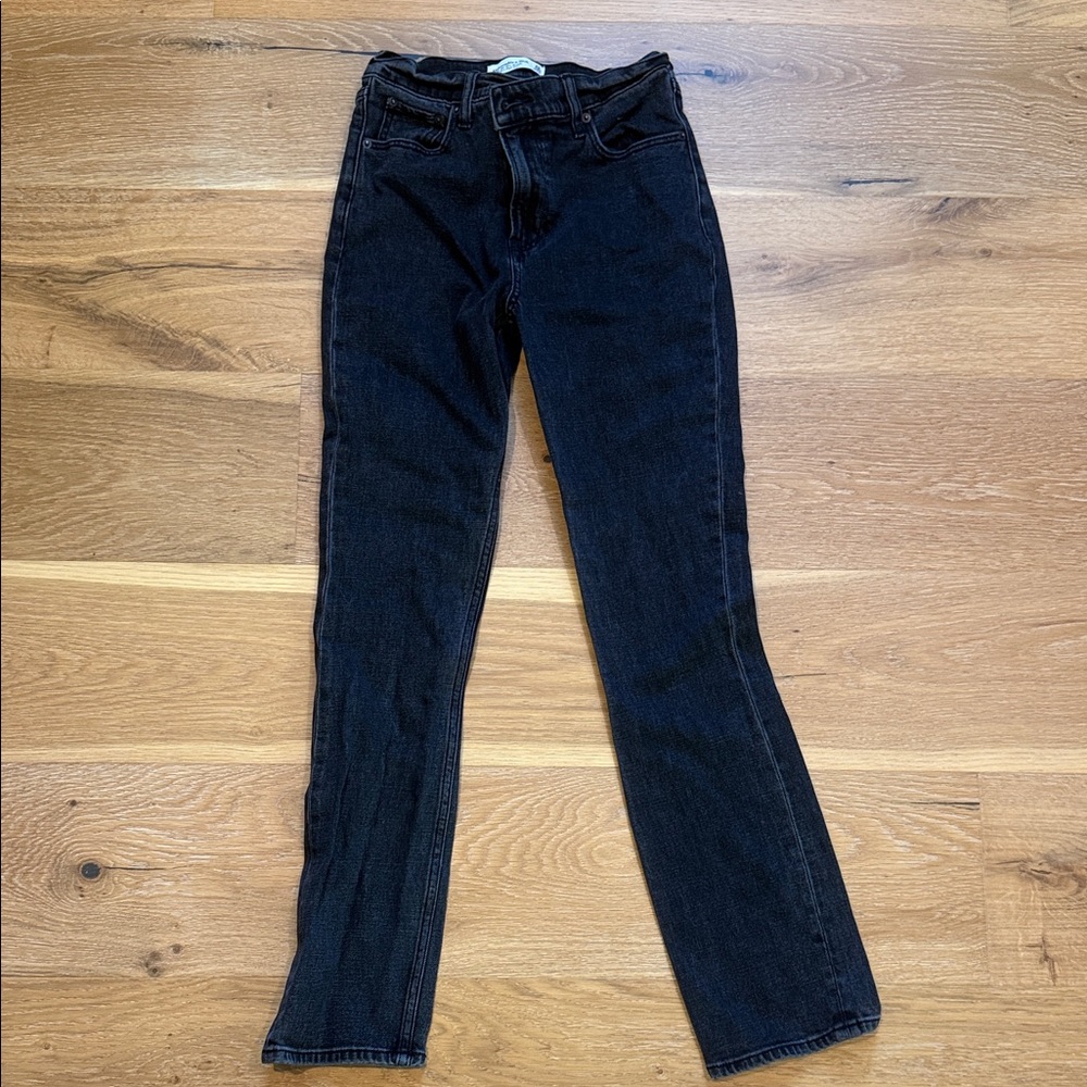 Women Abercrombie black Jeqns size 24